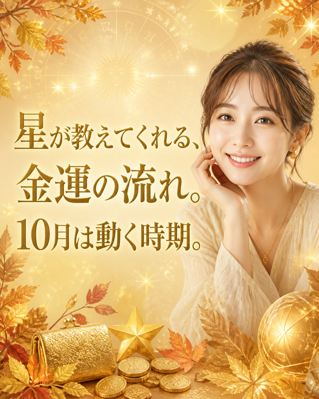 2024年10月の星配置で金運UP。狙い目の時期と過ごし方