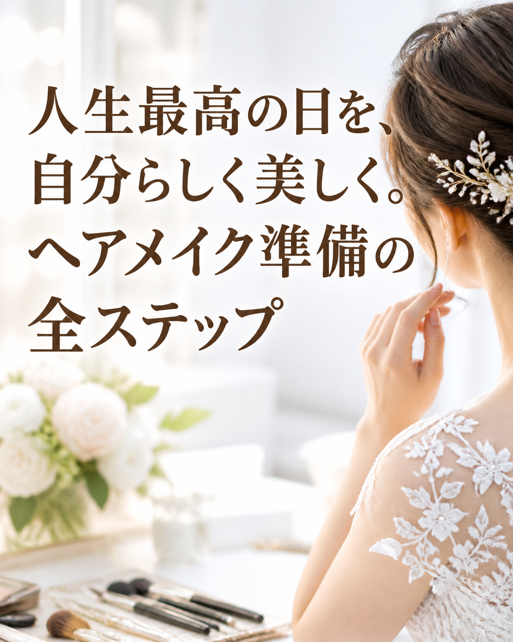 結婚式のヘアメイクで失敗しない。美容室選びと事前準備のコツ