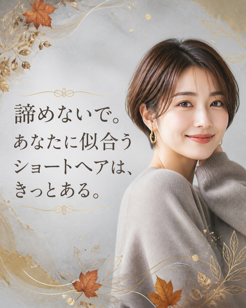 ショートヘアが似合わない顔に見える原因と解決策