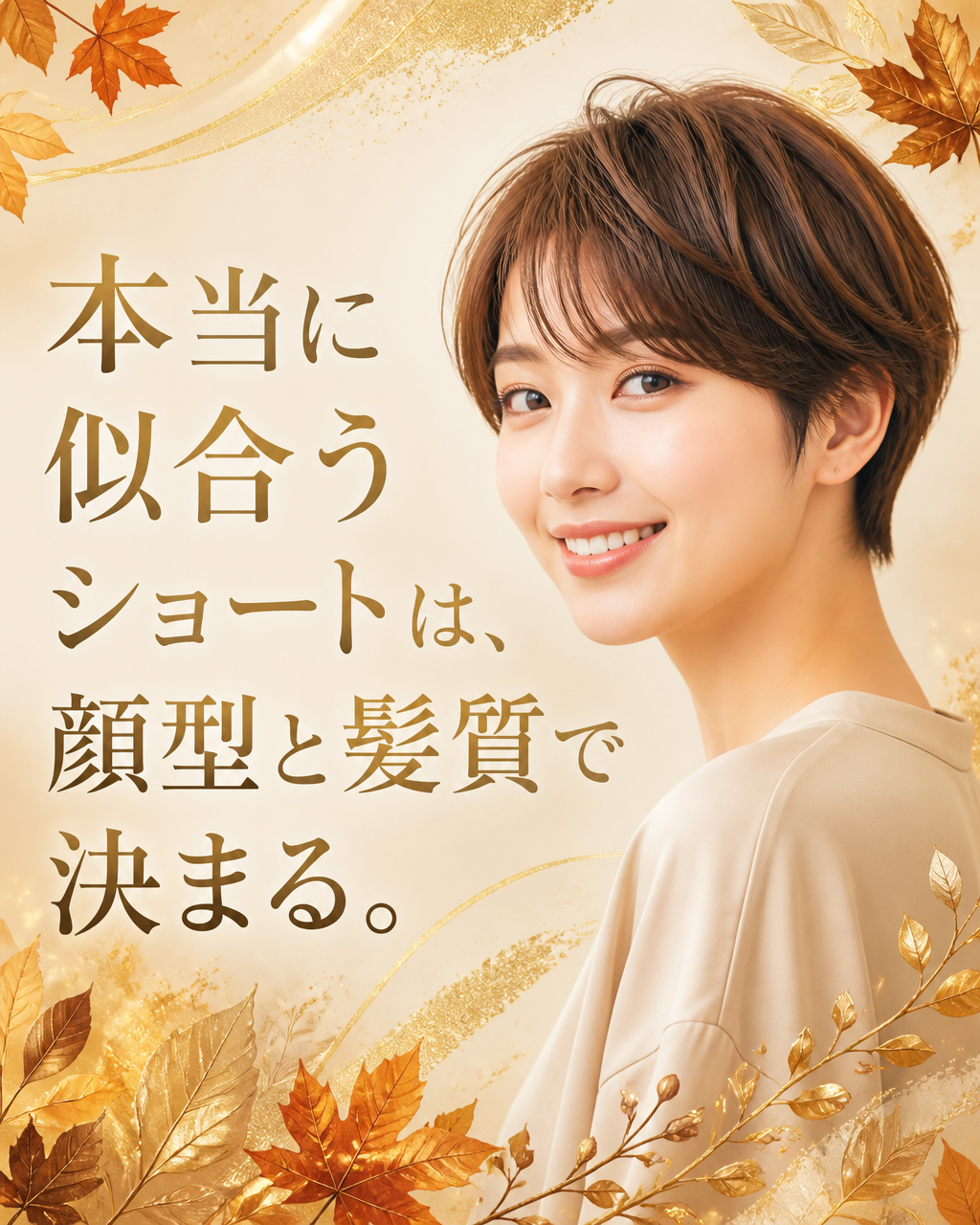 ショートカットが似合わない理由は顔型にあり。自分に合う髪型の選び方