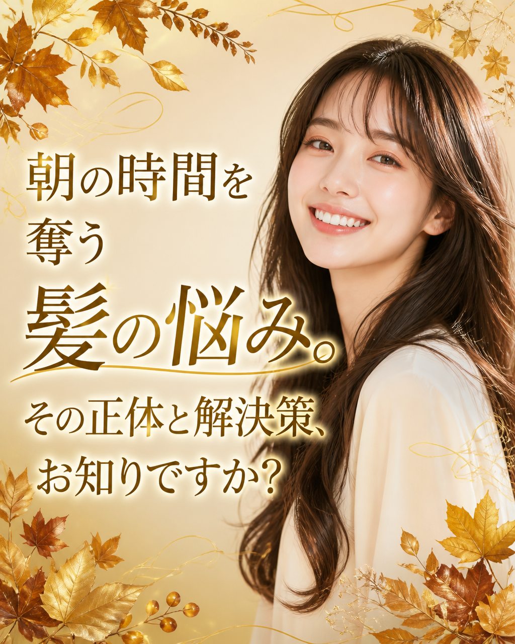 髪がまとまらない朝の救世主。プロが教える簡単ヘアスタイル術