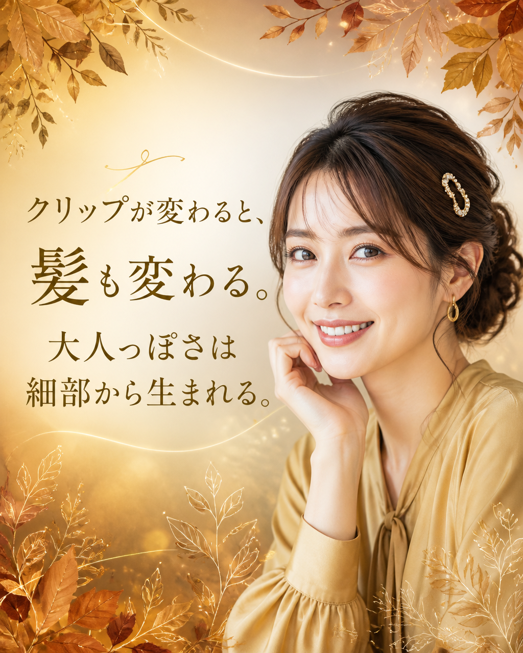 髪が長い人必見！クリップの選び方で大人っぽさが変わる