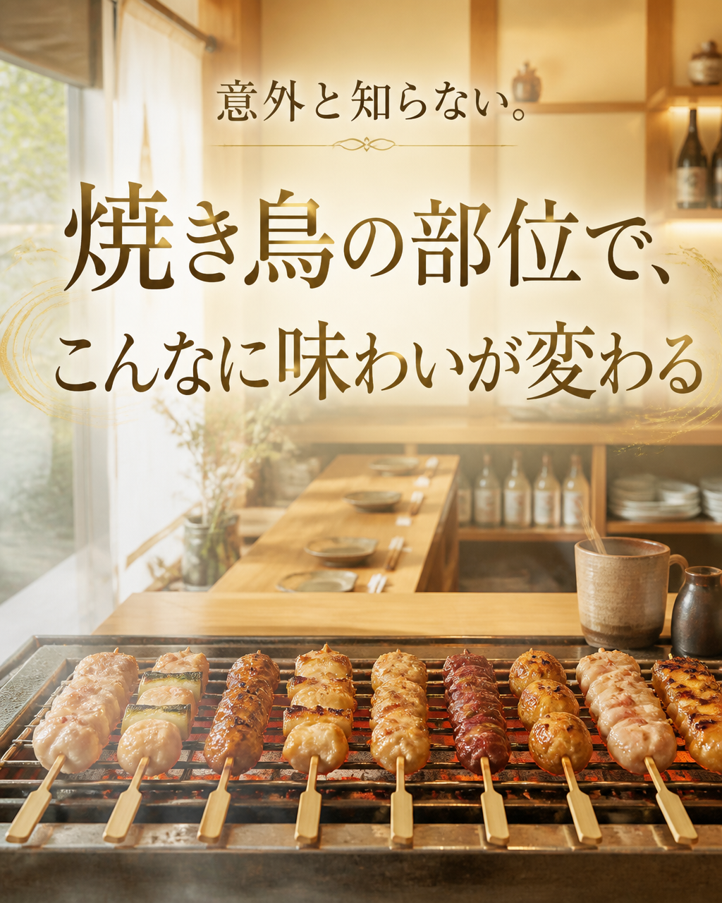 焼き鳥の部位ごとの食べ方・味わい方を串焼き職人が解説
