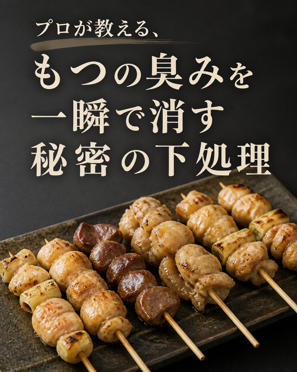 もつ焼きの臭みを取る下処理のコツ｜自宅で旨く焼く方法