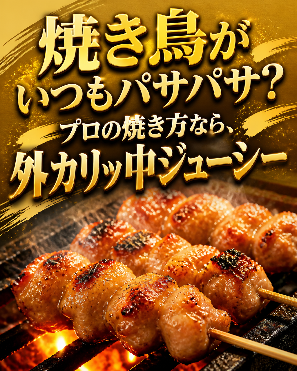 串焼きが硬くなる理由と、ジューシーに焼くコツ