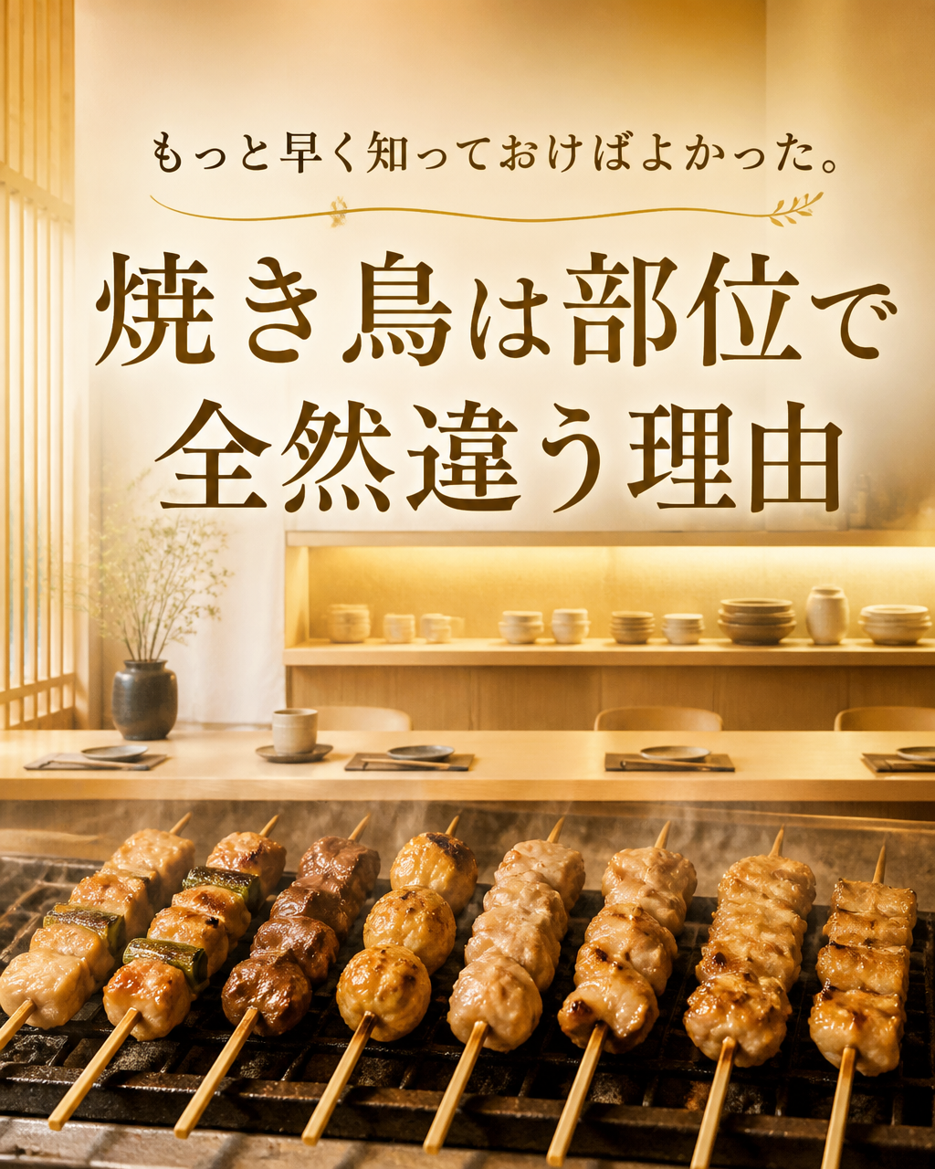 焼き鳥の串の選び方で変わる？部位別の特徴と食べ方を解説