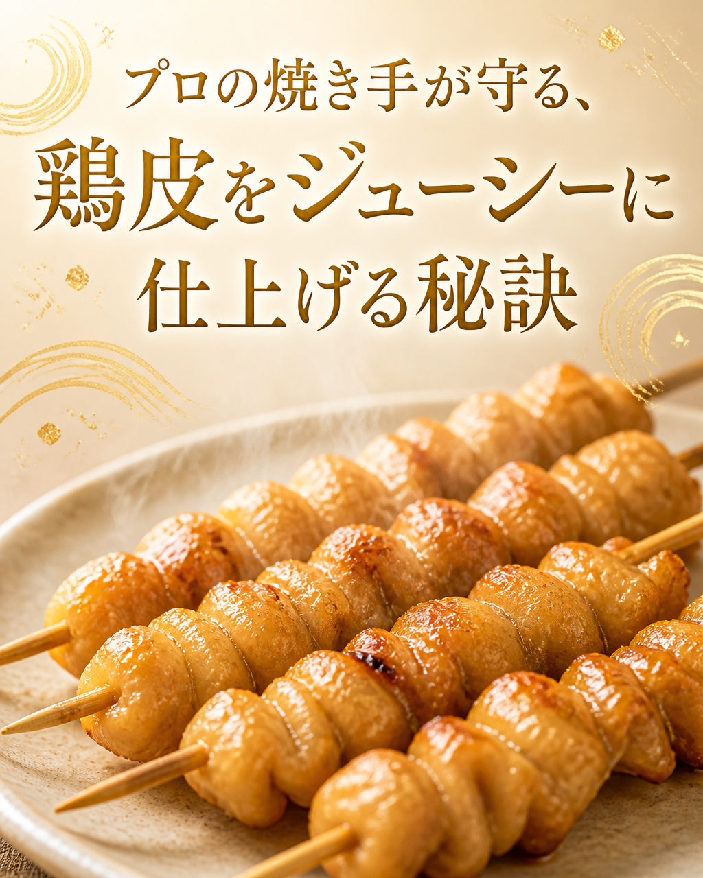 焼き鳥の鶏皮が硬い理由と、柔らかく仕上げるコツ